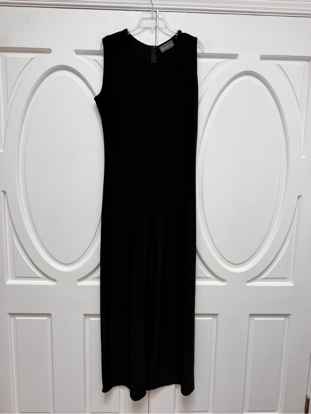 Kamalikulture Norma Kamali Women's Sleeveless Black Jumpsuit Wide Leg XL